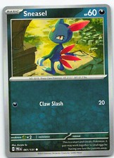 Sneasel 061/131 Prismatic Evolutions Common NM Pokemon TCG