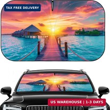 Car Windshield Sun Shade - Foldable Car Sun Shade Windshield for Front Window, R
