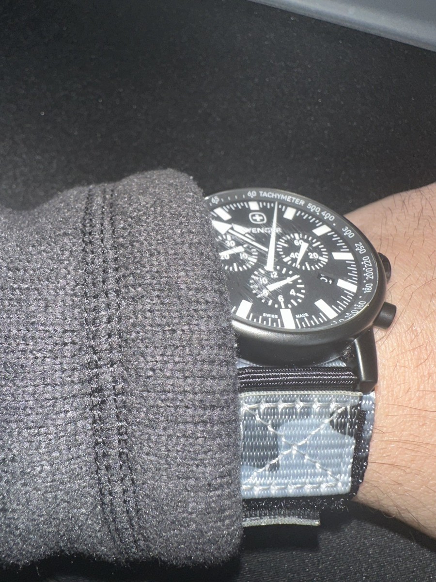 Wu-Syndicate / ウー・シンジケート WENGER Swiss Army NOS COMMANDO CHRONOGRAPH 7089X/T BLK/WHT Model