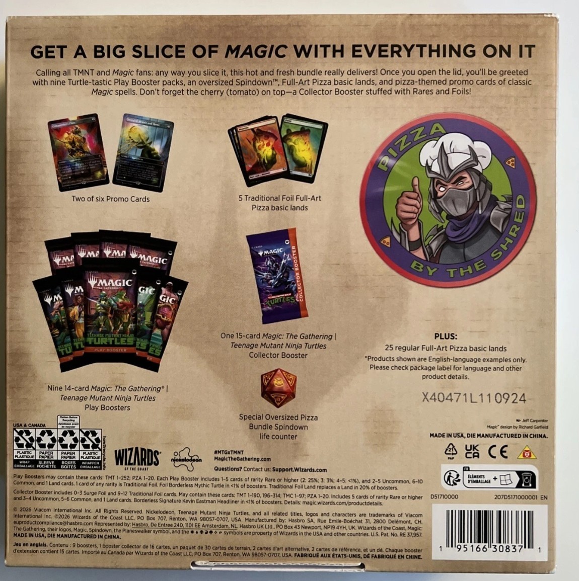 Magic The Gathering Teenage Mutant Ninja Turtles Pizza Bundle