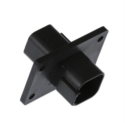 TE Connectivity Deutsch DT04-6P-CL06 Receptacle 6-Pos Black Flange Mount Housing