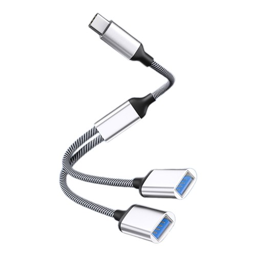 USB C OTG Cable Phone Adapter 2 in 1 Type C to USB Adapter with Data & Charging - Picture 3 of 10