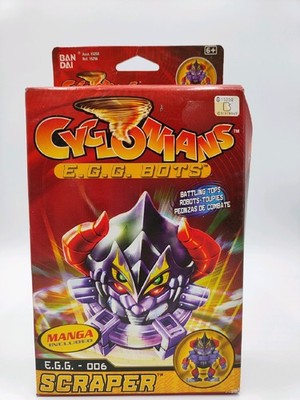 Vintage Cyclonians E.G.G. Bots 006 Scraper Manga Bandai H20