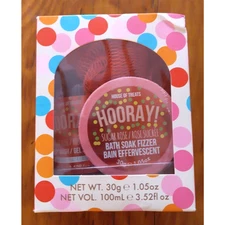 House Of Treats Body Bliss Trio Sugar Rose Bath Set - New!
