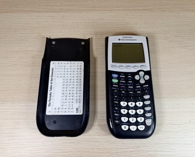 Texas Instruments TI-84 Plus Black Graphing Calculator w/ Cover Tested Working