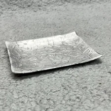 Wendell August Forge Tray Vintage Hand Hammered Aluminum Floral Dish 5x4