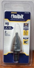 Irwin UNIBIT HSS Step Drill Bit 7/8 to 1-1/8 In USA IWAS10239DF
