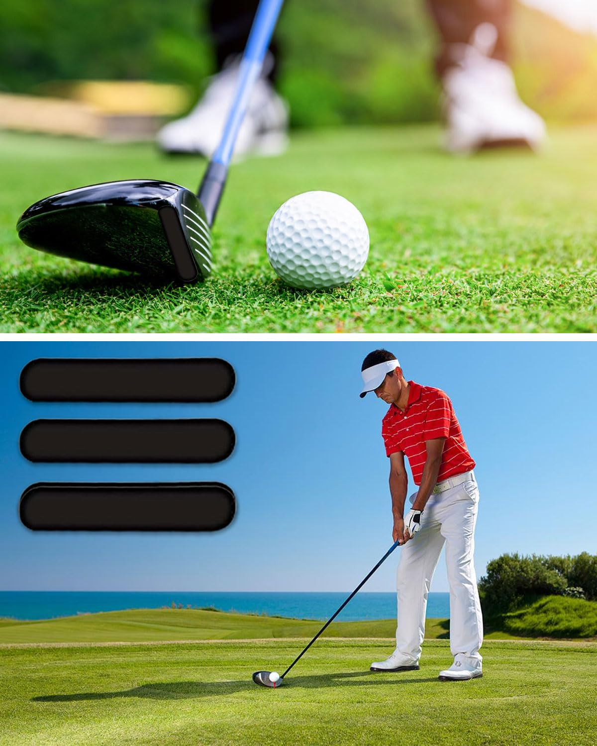 Bleiband für Tennisschläger - 10 pcs 5g Bleiband Selbstklebend Golf,Schwarz Pick 4