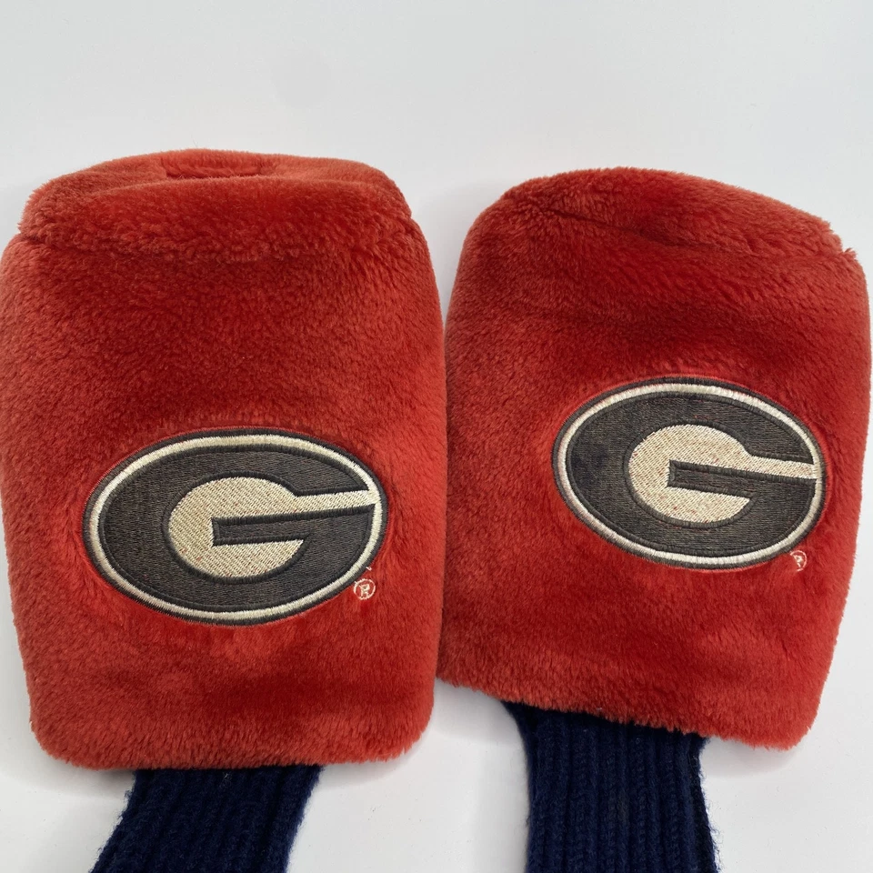 Juego de fundas para cabeza de club de golf Georgia Bulldogs NCAA fútbol Pom Pom retro X y 3 Foto 2 de 4
