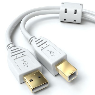 USB Druckerkabel Scannerkabel USB A auf USB B Ferritkern vergoldete Kontakte
