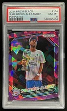 2024-25 Panini Prizm Black Shai Gilgeous-Alexander Purple Ice Prizm #/149 PSA 8