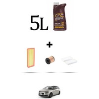 Hoffcar Wartungskit 3 Filter Und 5L ÖL FüR Citroen C4 Space Tourer 1.6 Thp 133