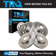 TRQ Front & Rear Brake Rotors Set Fits Ford Lincoln