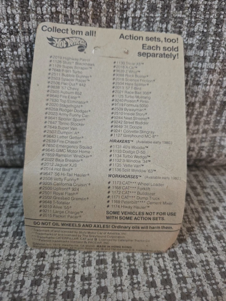 VINTAGE 1979 Hot Wheels White Ramblin' Wrecker Die-Cast No 7659 Blue Card, NIP! - Image 4 of 4