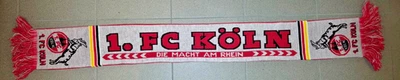 1. FC Köln Schal / Weiss-Rot / 5 Pfeile / Die Macht am Rhein / - Bild 1 von 2