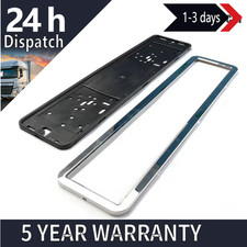 Registration License Vehicle Number Plate Holder Frame Surround Stainless Steel