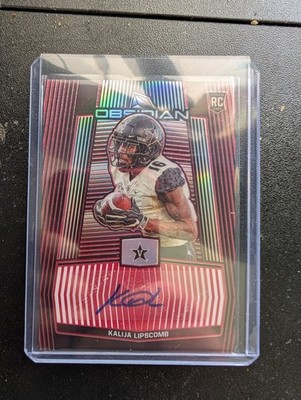 2020 Panini Obsidian Draft Picks Autographs Kalija Lipscomb #67 Red /5 (AU, RC)