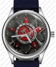 Ussr Russian Symbol Communist Trendy 38mm Face Wrist Watch