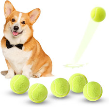 Mini Tennis Balls, 6 Pack 2 Inch Dog Tennis Balls, Easy Catching Pet Playing Bal