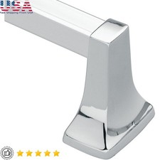 Chrome Towel Bar Wall Mount Concealed Screw Durable Zinc Alloy Bathroom New
