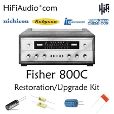 Fisher 800C receiver restoration recap repair upgrade rebuild kit fix capacitor