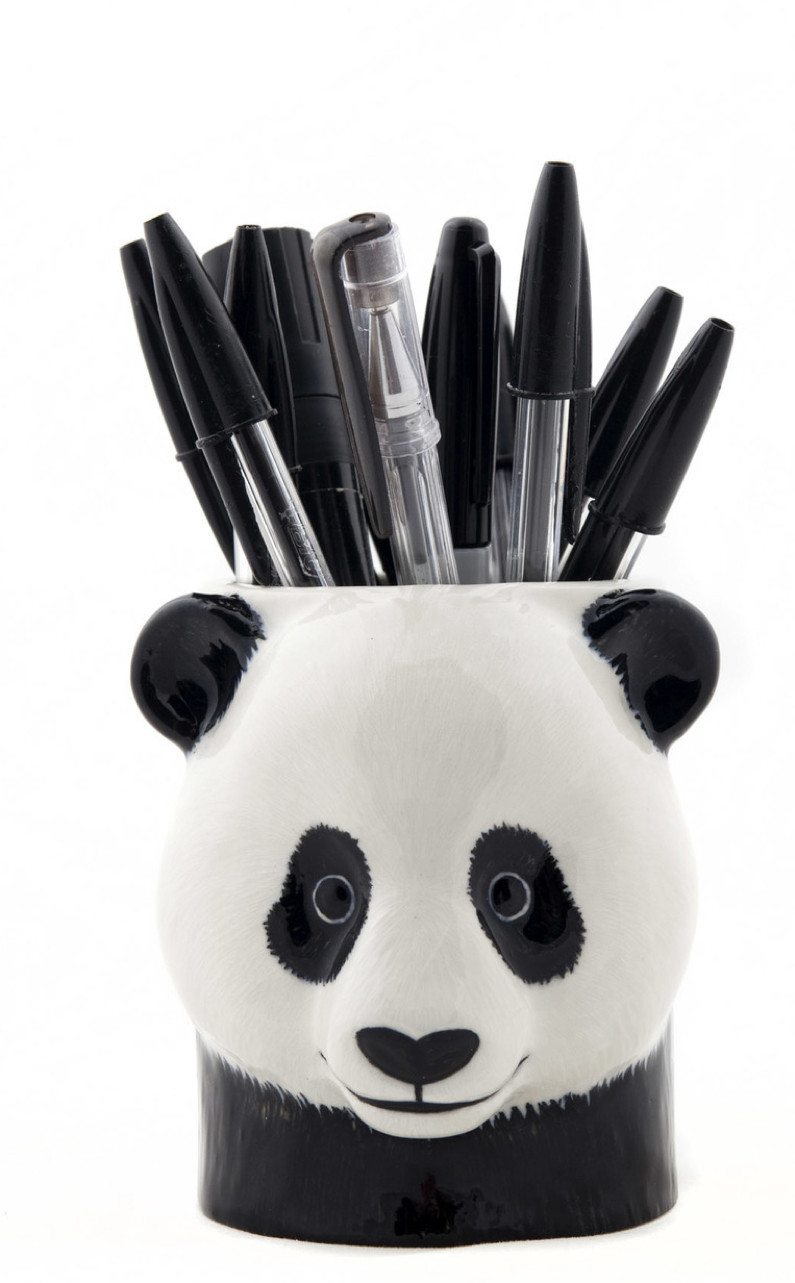 Quail Ceramics  Pencil Pot   Panda