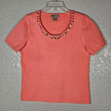 Designers Originals Knit Top Size Large Brigh...