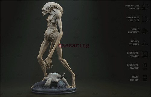Alien Newborn 3D Printing Unpainted Figure Model GK Blank Kit New In Stock - Picture 6 of 8