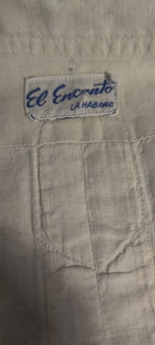 Camicia Guayabera vintage rara e autentica dal negozio El Encanto a L'Avana Cuba - Foto 11 di 14