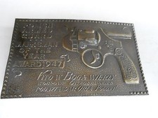 1970s VINTAGE BELT BUCKLE 18- 16 - POLISH ARMED GUARD GUN MARKSMEN AWARD