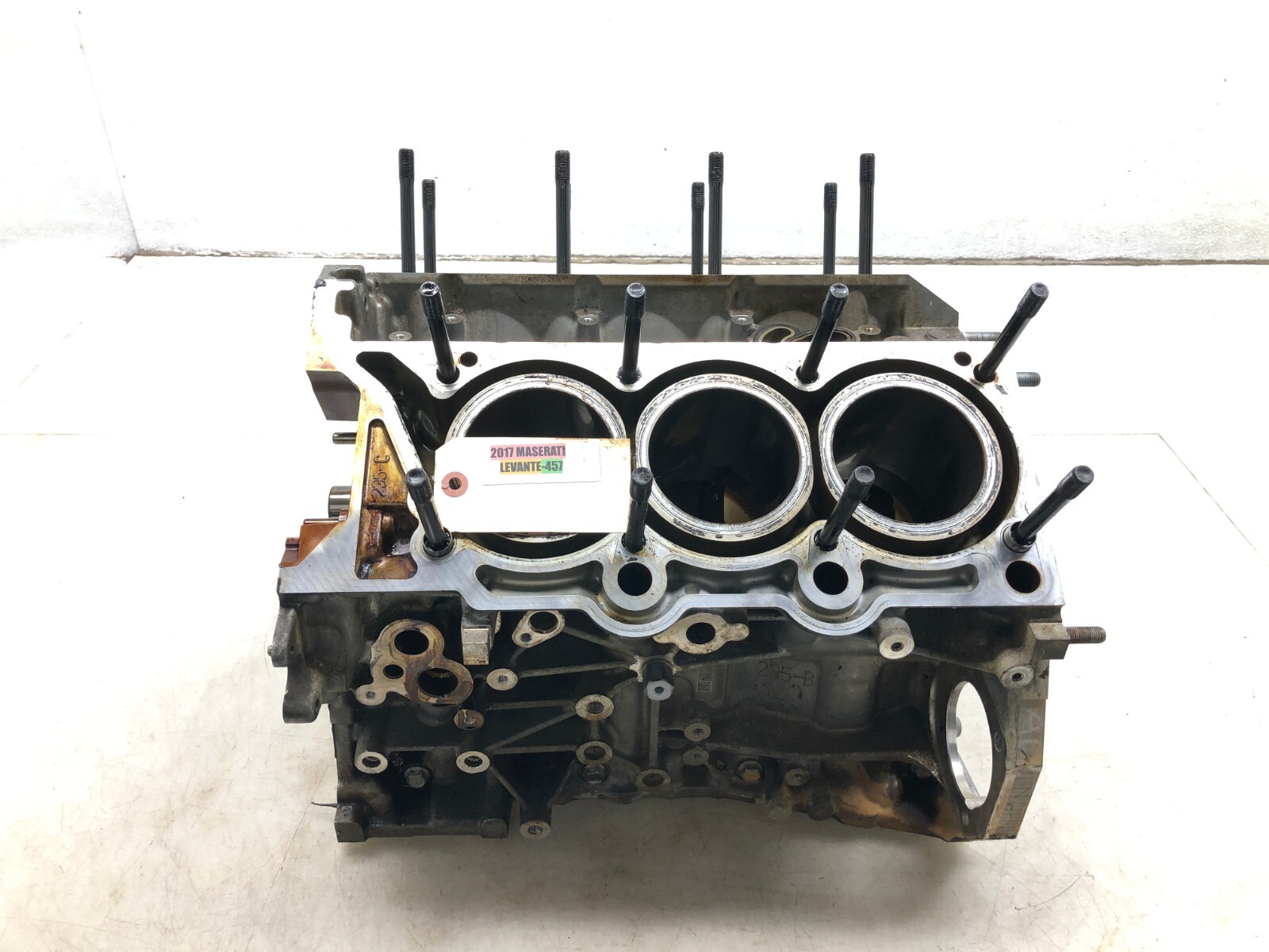 2017-2020 MASERATI LEVANTE 3.0L V6 M156D ENGINE CYLINDER BLOCK - BARE OEM 130K