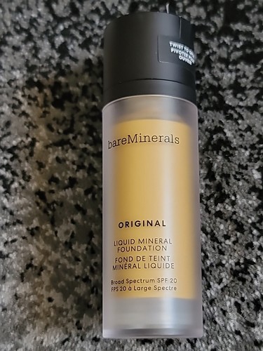 Base mineral líquido original Mfg sellada BareMinerals dorada mediana 14 - Imagen 19 de 23