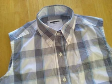 NWOT Thom Browne Women's Checked Sleeveless Button Down Several Sizes MSRP $330