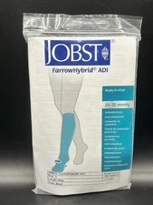 Jobst FarrowHybrid ADI Foot Compression - 20-30 mmHg Large Wide Black NEW
