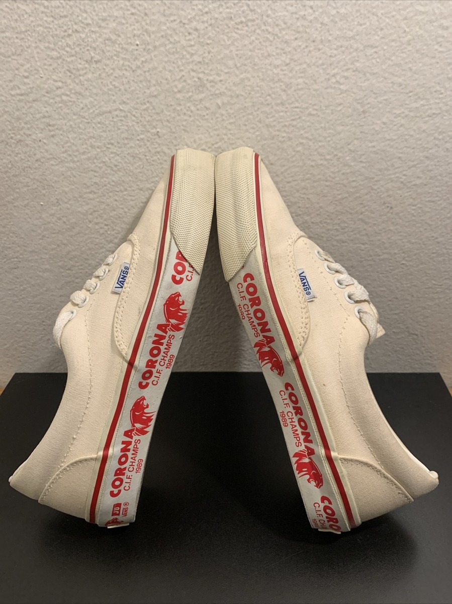VTG Vans CORONA C.I.F Champs 1989 JU Vans Authentic Era Sz 8.5