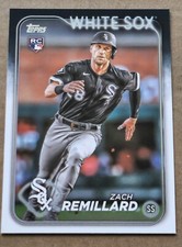 2024 Topps Series 1 #222 Zach Remillard Rookie Chicago White Sox
