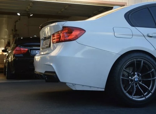2x Real Carbon Fiber Rear Bumper Lip Diffuser Splitter Canard Protector Top - Picture 9 of 12