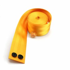 3.6m Car Seat Belt Webbing Fabric Modified Safety Harness Clip Yellow Usa Stock