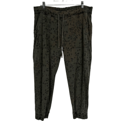 Cloth Stone Animal Print Joggers Green/Black Large