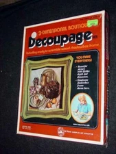 Vtg 1972 : Craft Master 3-Dimensional DECOUPAGE KIT - #49206 Table Still Life