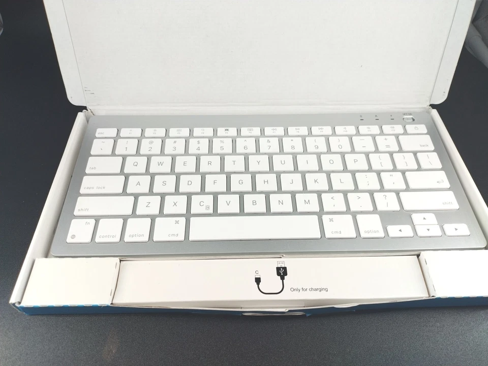 Emetok Wireless Keyboard EM002 Color Gray Slim Line NEW IN BOX - Image 2 of 4