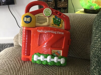 Vintage LeapFrog Tads Zählen Bauernhof Block Buch Geräusche Lernen