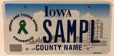 ORGAN DONOR DONATION license plate Transplant Transplantation Recipient