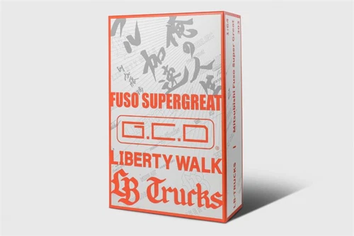 GCD 1:64 LWBK LB-TRUCKS Fuso Super Great RHD 3 Truck Set Diecast Modellauto - Bild 5 von 6