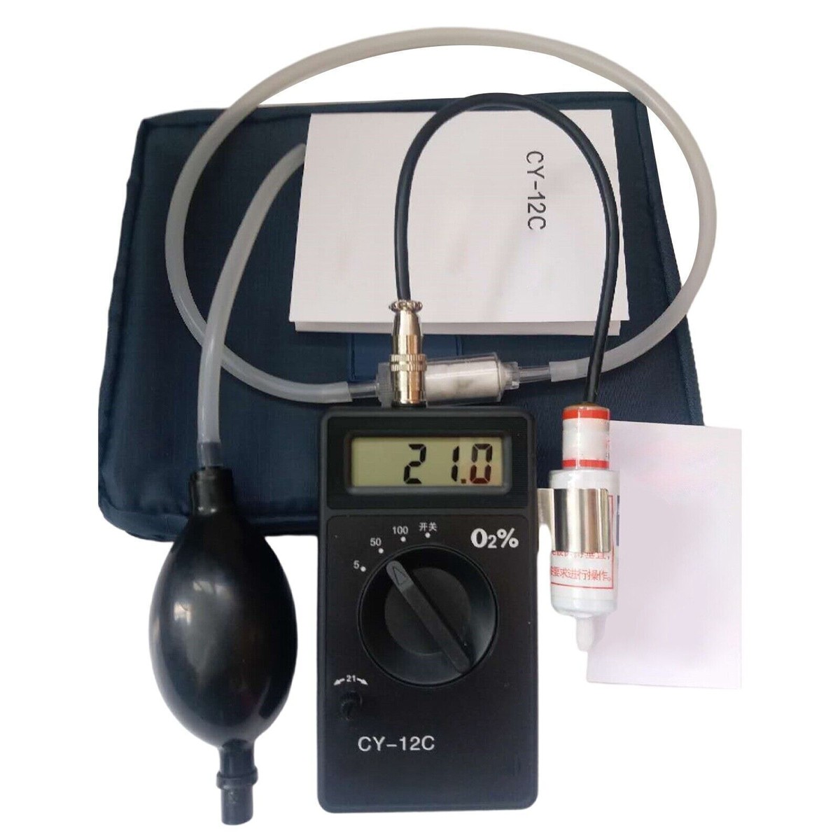 CY-12C O2 Oxygen Concentration Content Monintor Detector Tester Analyzer Meter | eBay