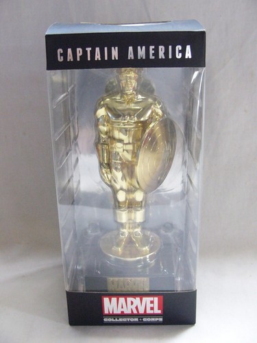 Captain America Gold Chrome Collector Corps Funko Founders Statue Logie