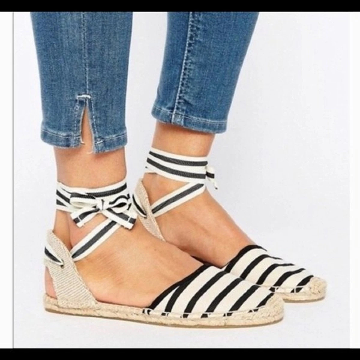 Soludos Classic Striped Espadrille Sandals