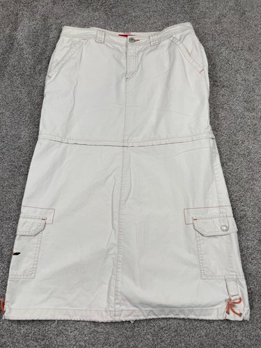 Vintage Unionbay Skirt Womens 11 Cargo Maxi Convertible Zip Off Mini Y2K 90s