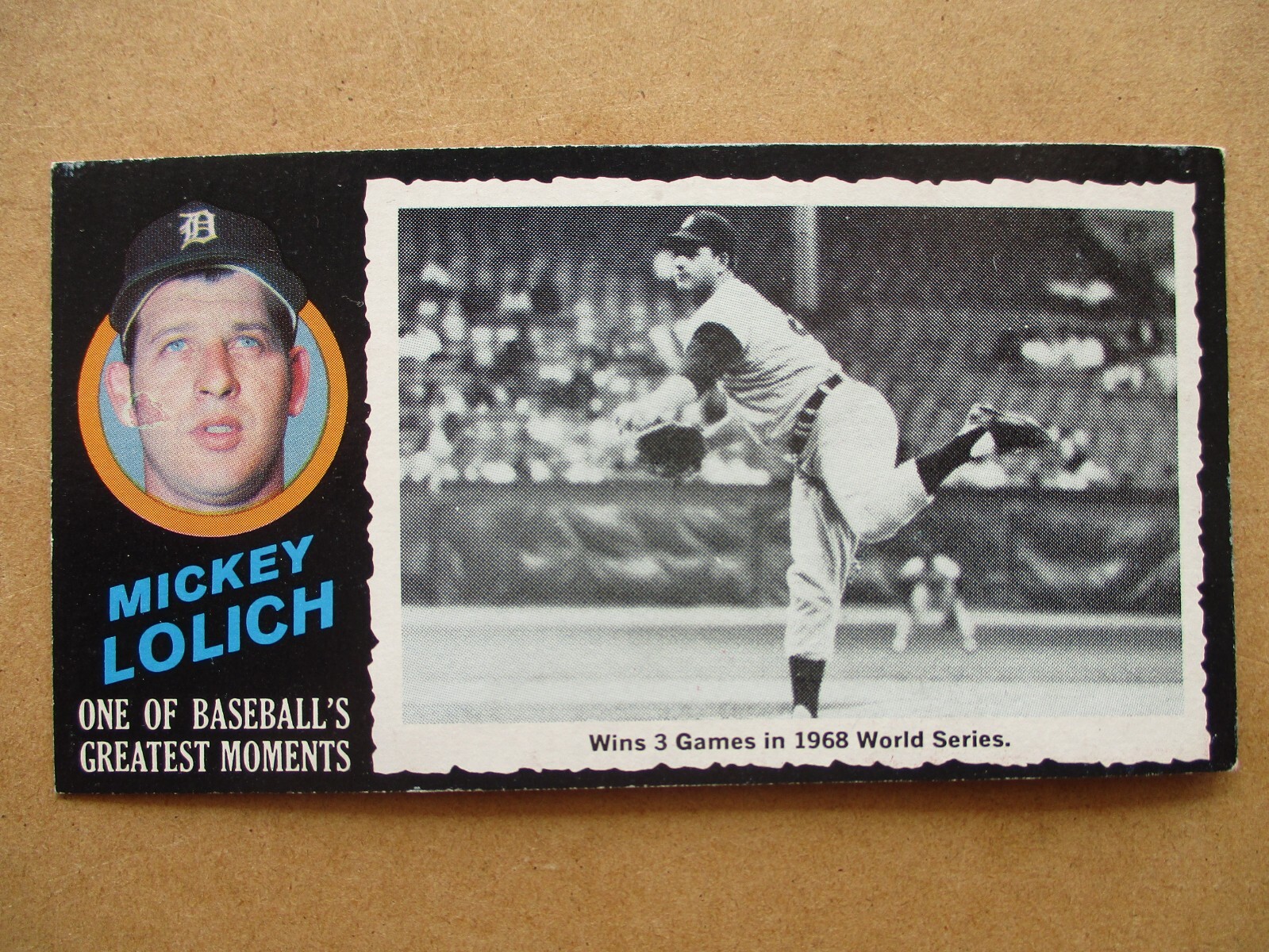 1971 Topps Greatest Moments MICKEY LOLICH Card #23 Detroit Tigers