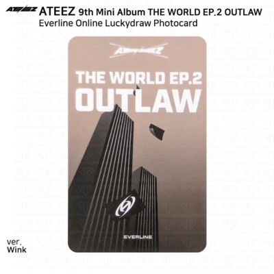 ATEEZ THE WORLD EP.2 OUTLAW Everline Online Lucky Draw Photocard